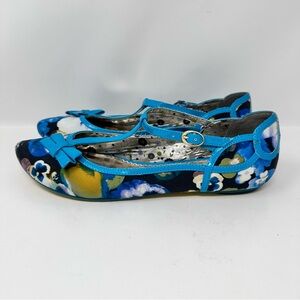 Poetic License Lovely Surprise Mary Jane Flat Blue Size 8